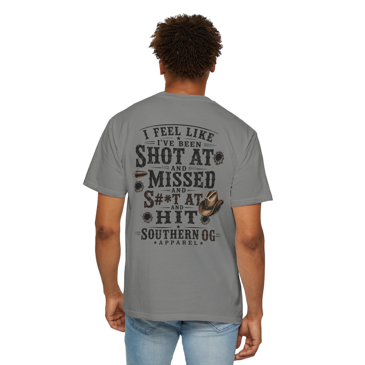 Shot At and Missed Graphic T-Shirt — Southern OG Western Cowboy Tee