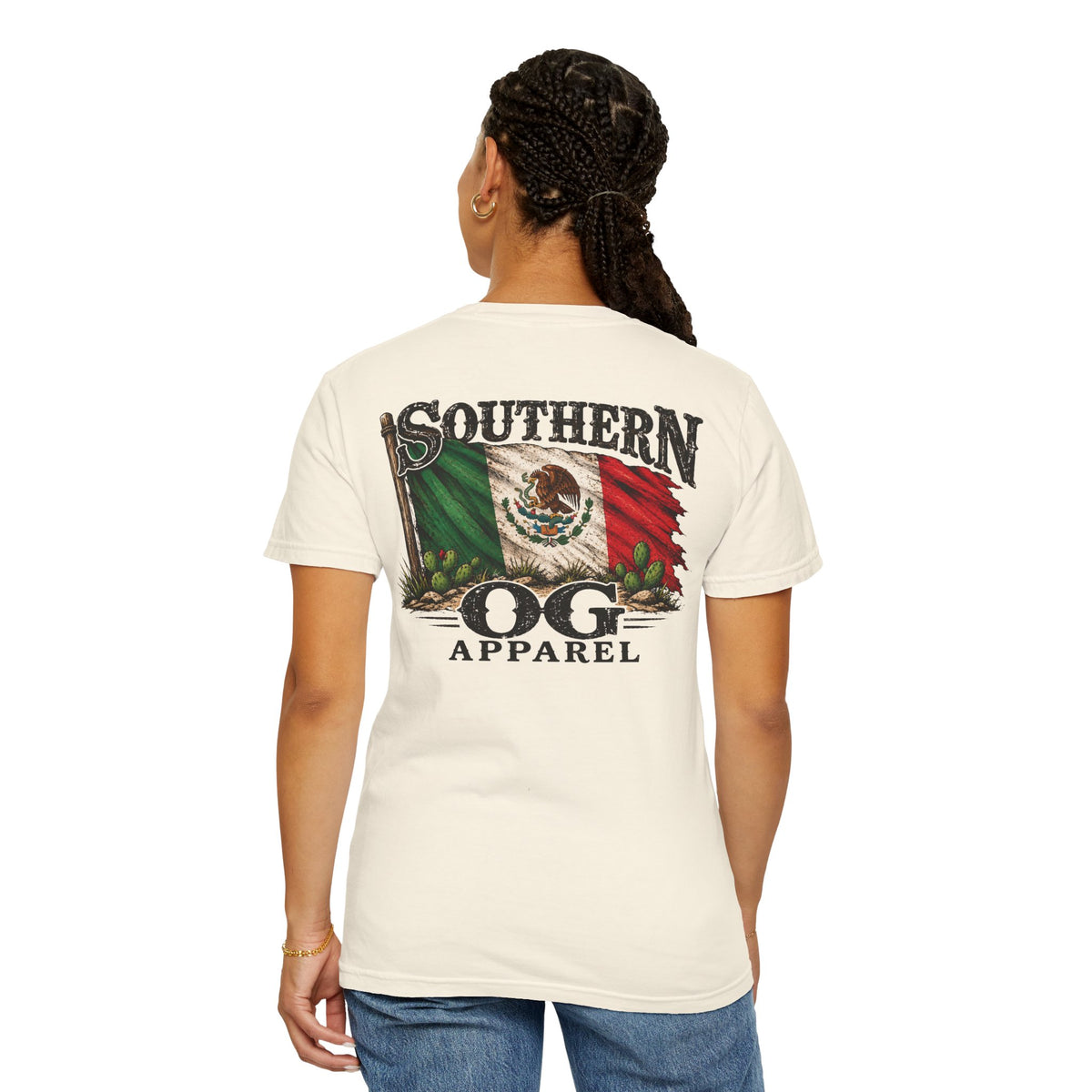 Southern OG Apparel T‑Shirt — Mexican Flag Graphic Tee