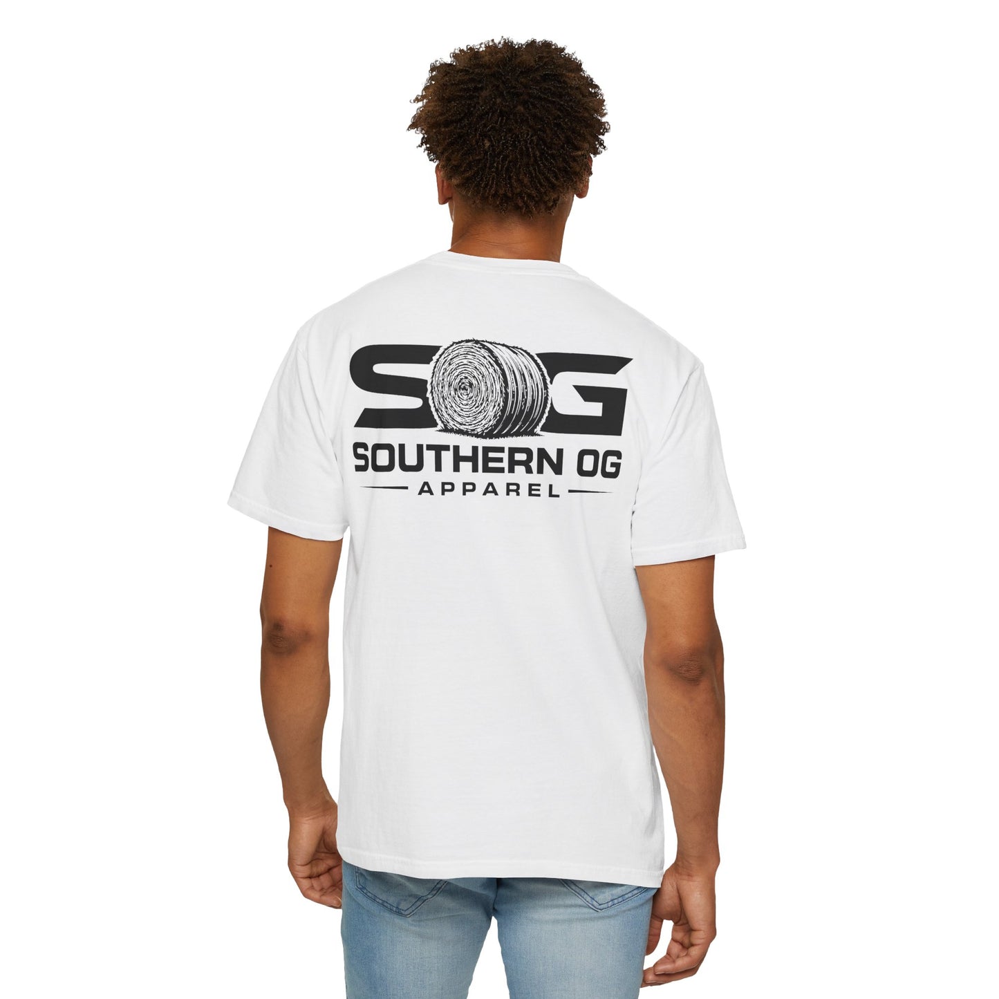 Southern OG T-Shirt — Logo Tee with Hay Bale Graphic