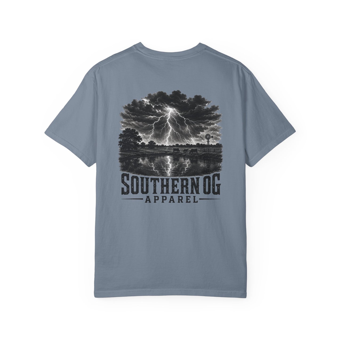 Southern OG Lightning T-Shirt — Storm Scene Graphic Tee