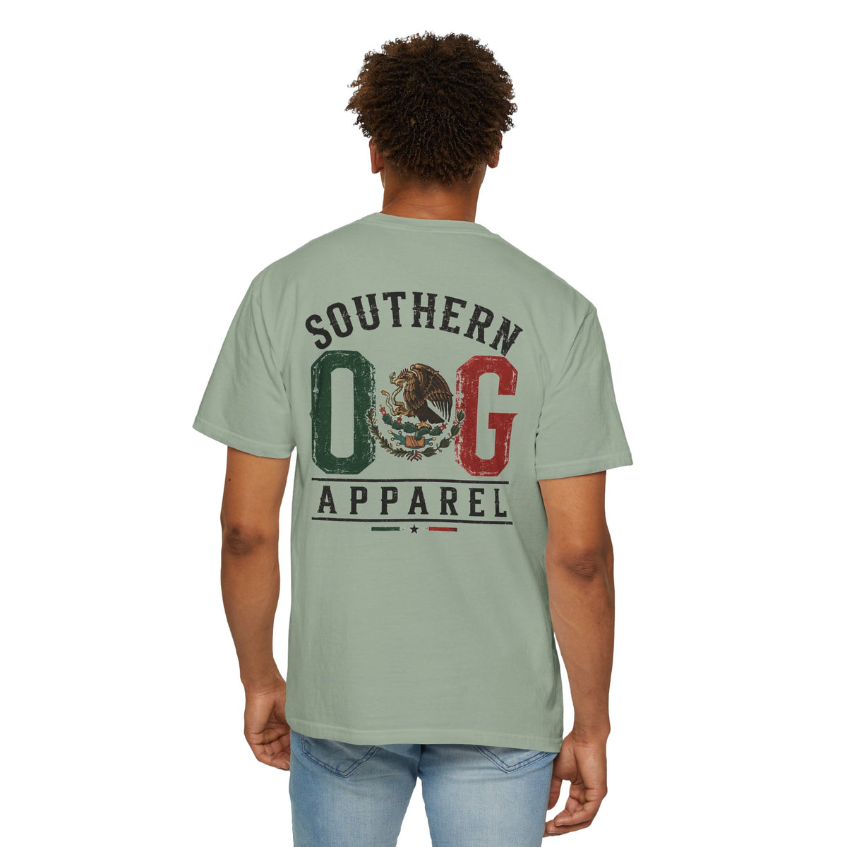 Southern OG T‑Shirt — Vintage Mexican Flag Logo Tee