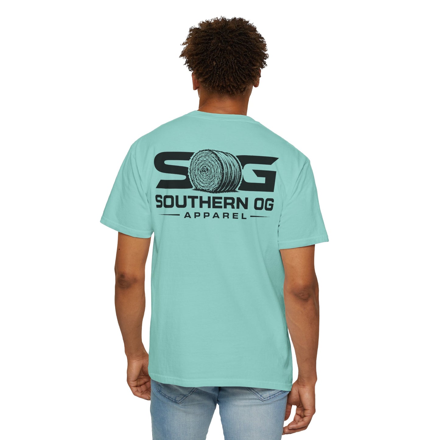 Southern OG T-Shirt — Logo Tee with Hay Bale Graphic