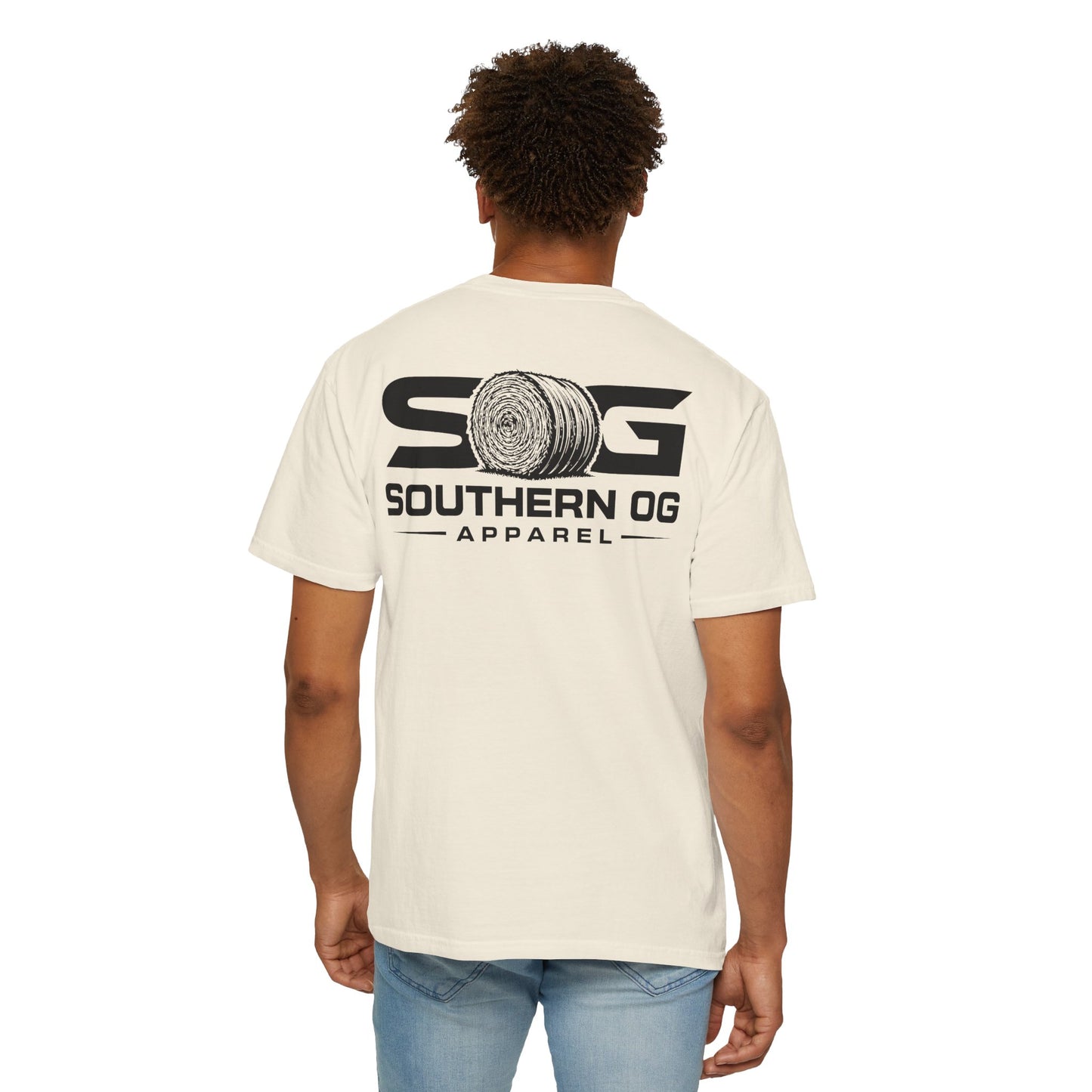Southern OG T-Shirt — Logo Tee with Hay Bale Graphic