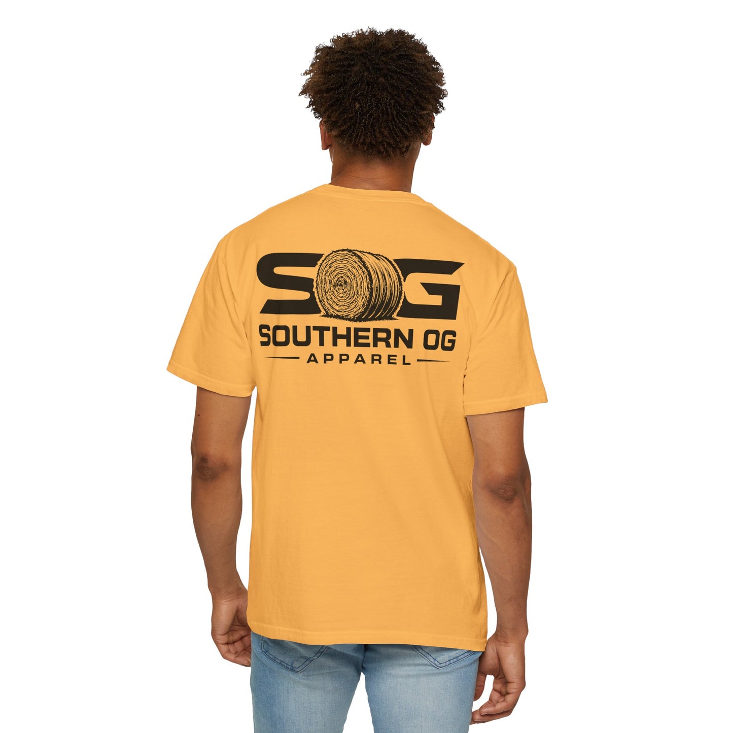 Southern OG T-Shirt — Logo Tee with Hay Bale Graphic