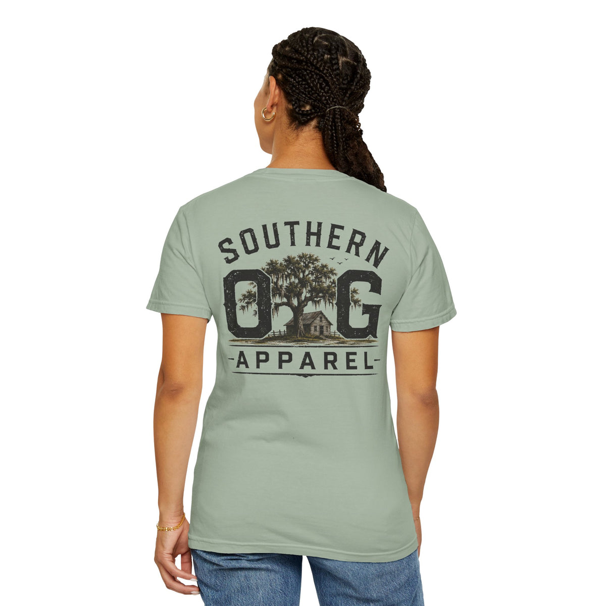 Southern OG Apparel T-Shirt — Vintage Southern Tree & Cabin Tee