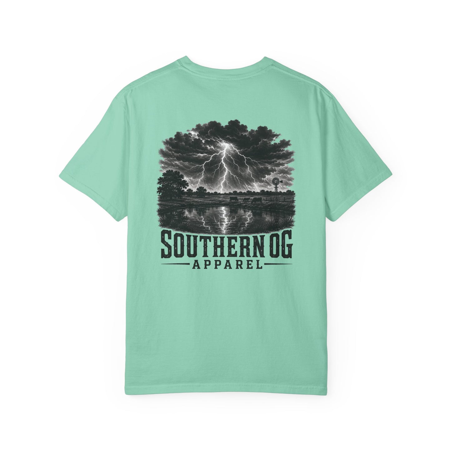 Southern OG Lightning T-Shirt — Storm Scene Graphic Tee
