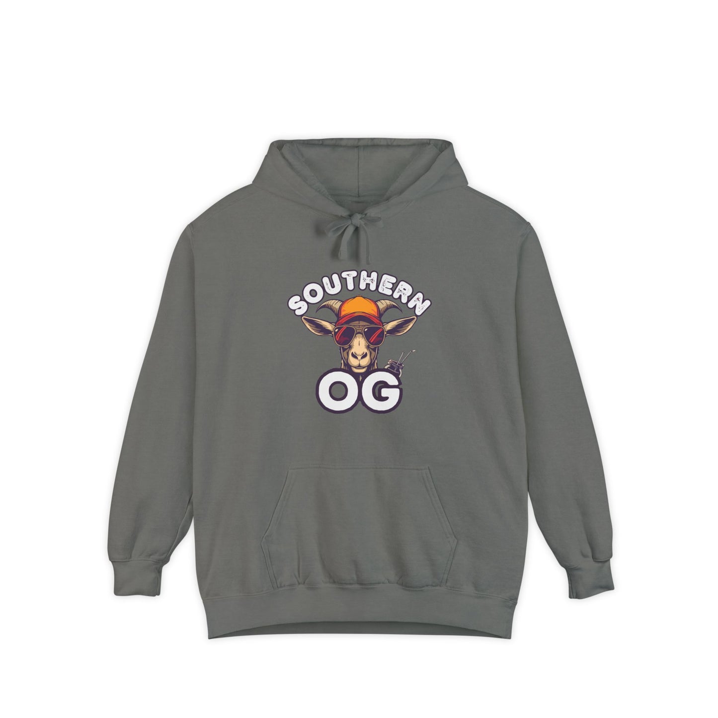Southern OG Hoodie — Retro Sunset Bull Skull Graphic Pullover