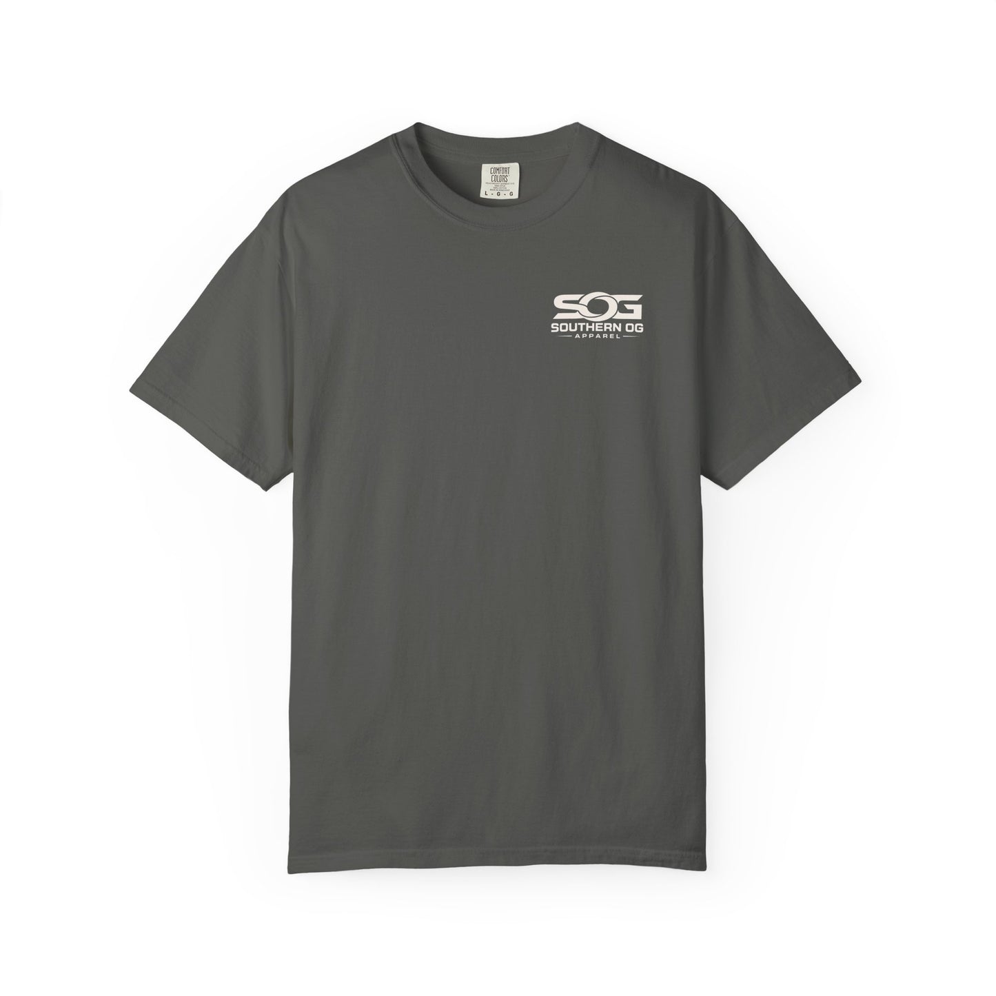 Southern OG Distillery T-Shirt — Moonshine Still Raccoon Graphic