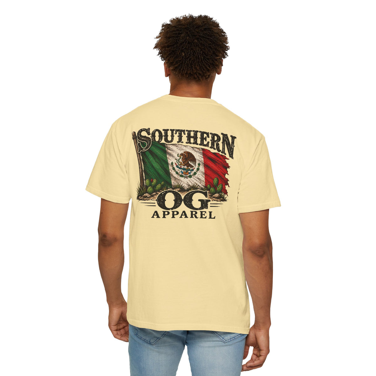 Southern OG Apparel T‑Shirt — Mexican Flag Graphic Tee