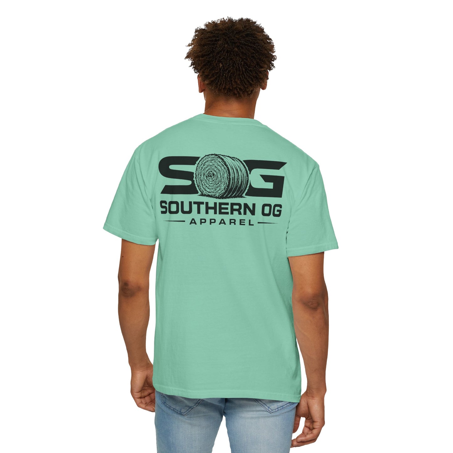 Southern OG T-Shirt — Logo Tee with Hay Bale Graphic