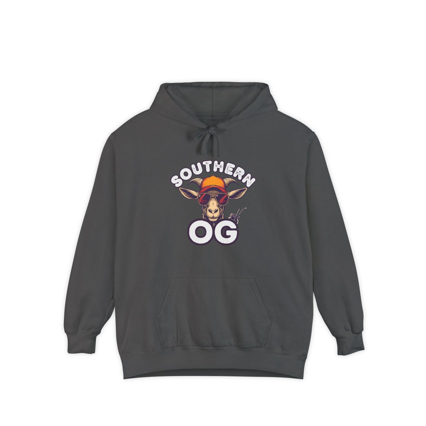 Southern OG Hoodie — Retro Sunset Bull Skull Graphic Pullover