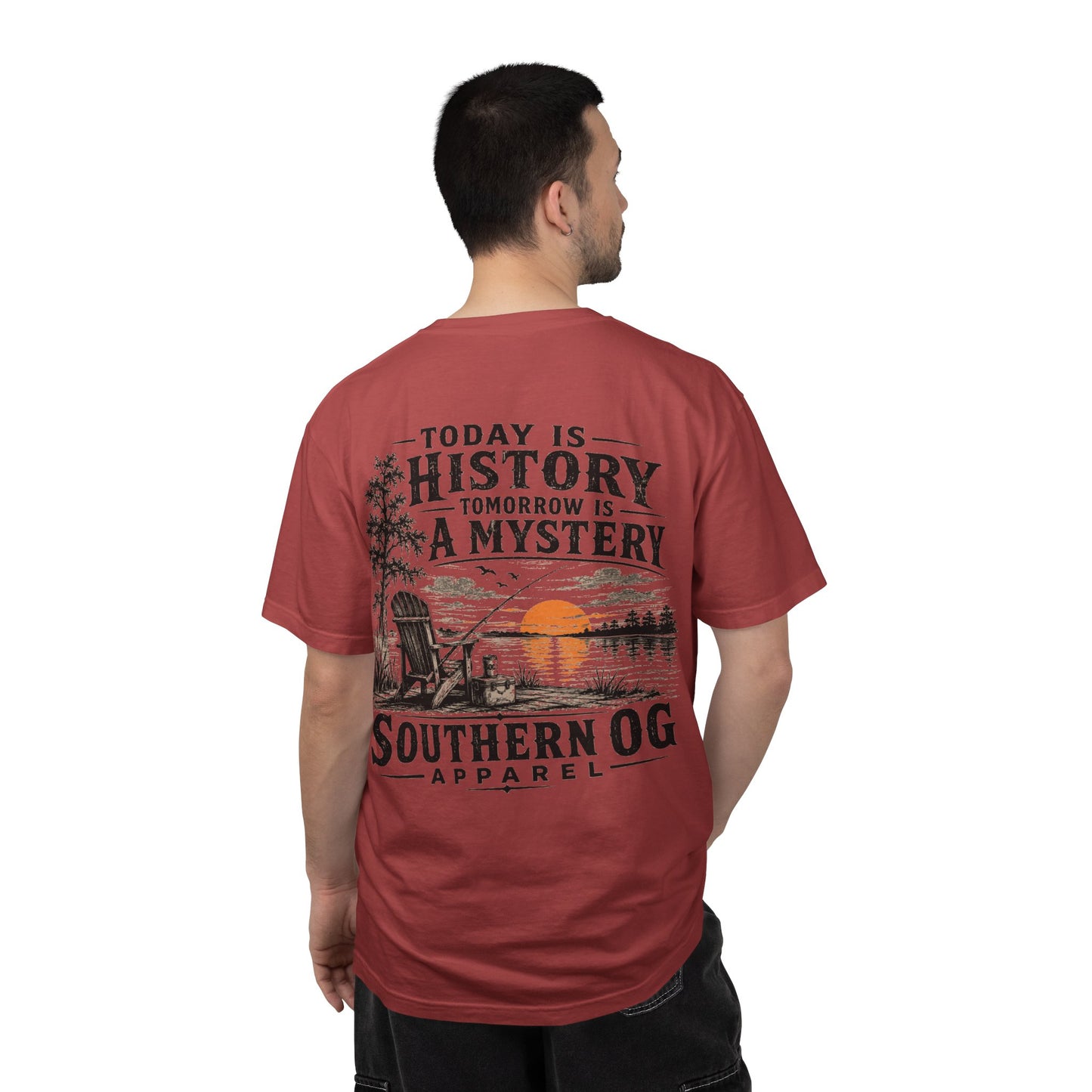 Today Is History, Tomorrow Is A Mystery T-Shirt — Southern OG Lake Scene