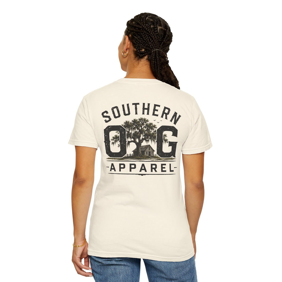 Southern OG Apparel T-Shirt — Vintage Southern Tree & Cabin Tee