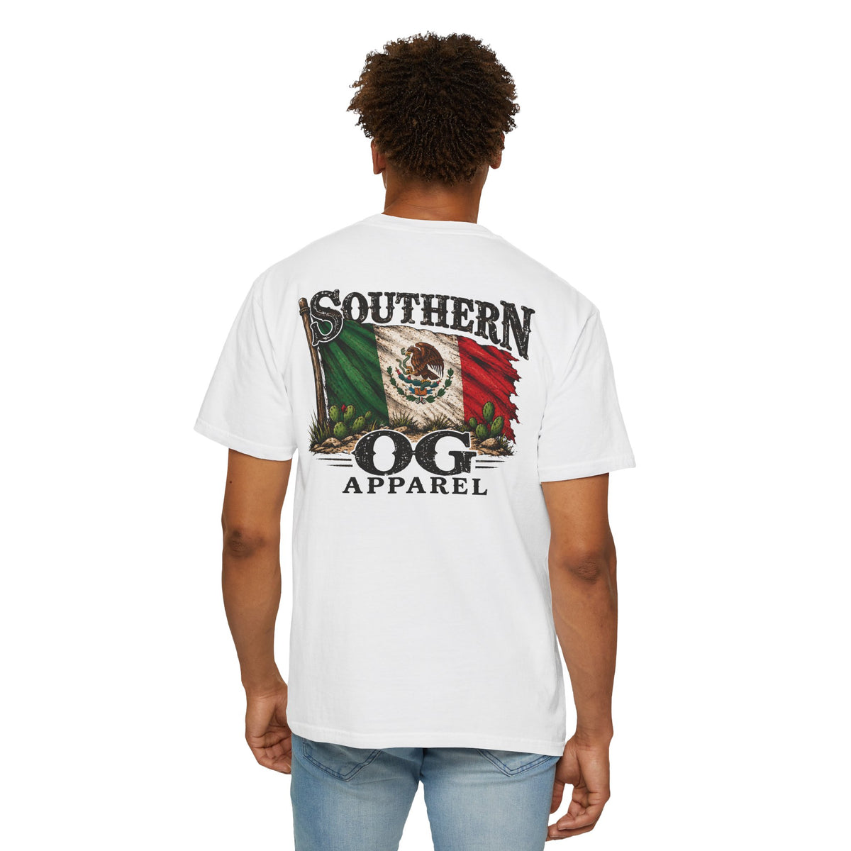 Southern OG Apparel T‑Shirt — Mexican Flag Graphic Tee