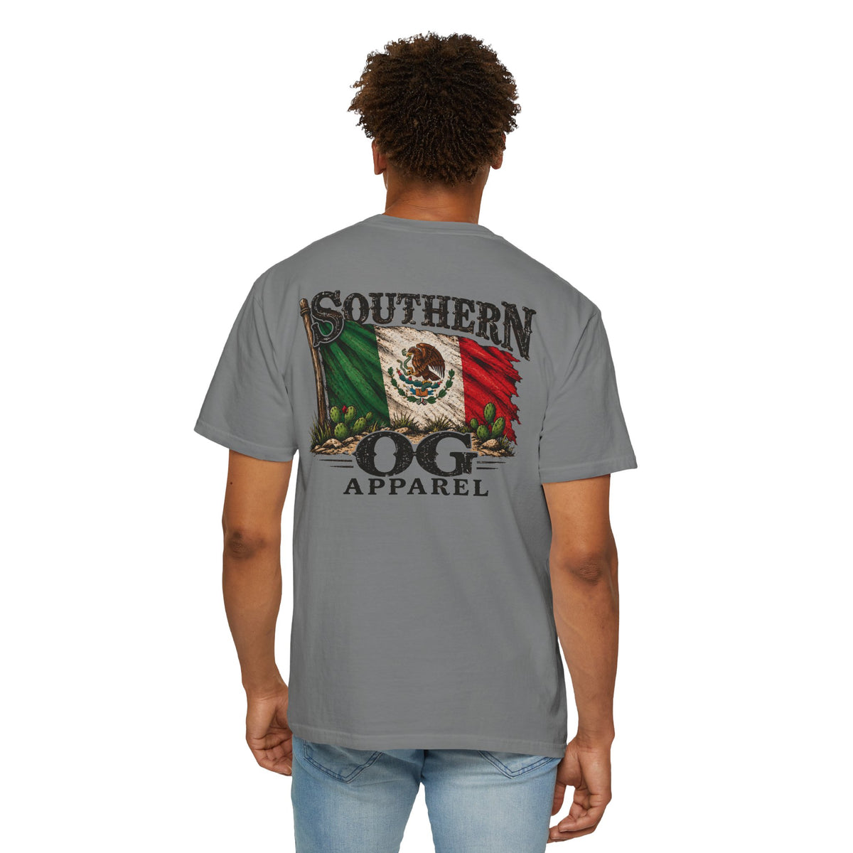 Southern OG Apparel T‑Shirt — Mexican Flag Graphic Tee