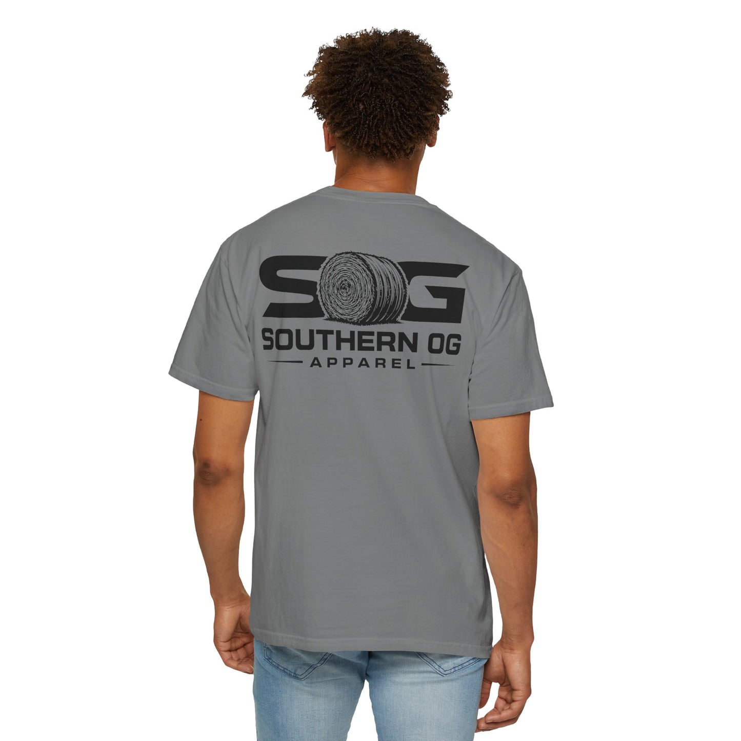 Southern OG T-Shirt — Logo Tee with Hay Bale Graphic