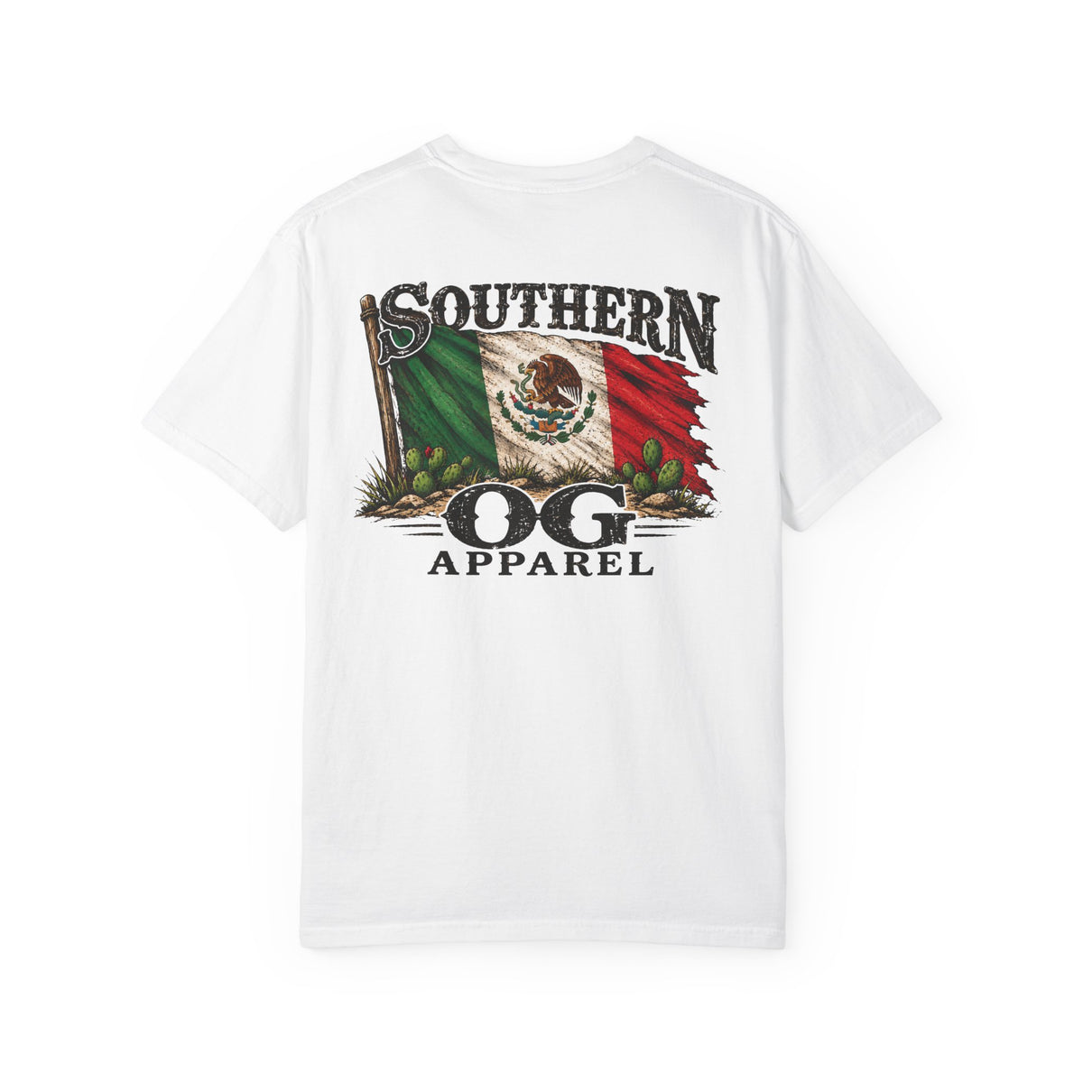 Southern OG Apparel T‑Shirt — Mexican Flag Graphic Tee