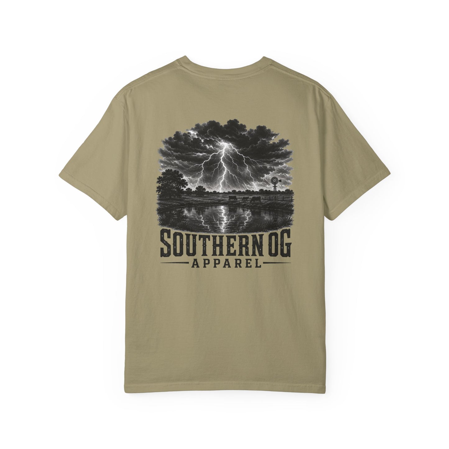 Southern OG Lightning T-Shirt — Storm Scene Graphic Tee