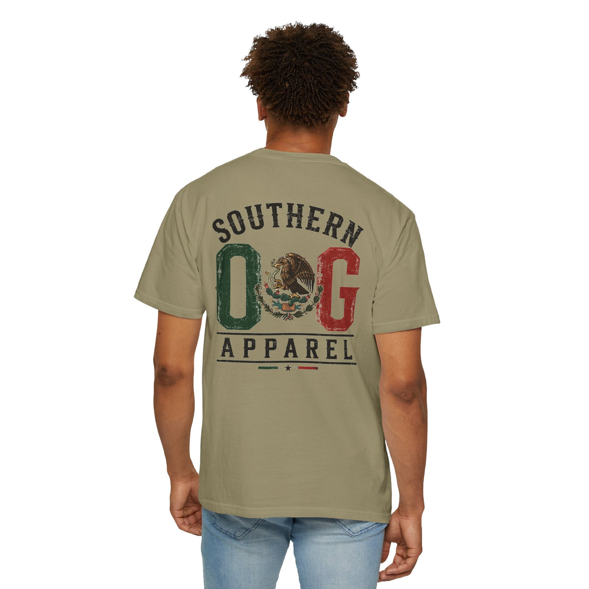 Southern OG T‑Shirt — Vintage Mexican Flag Logo Tee