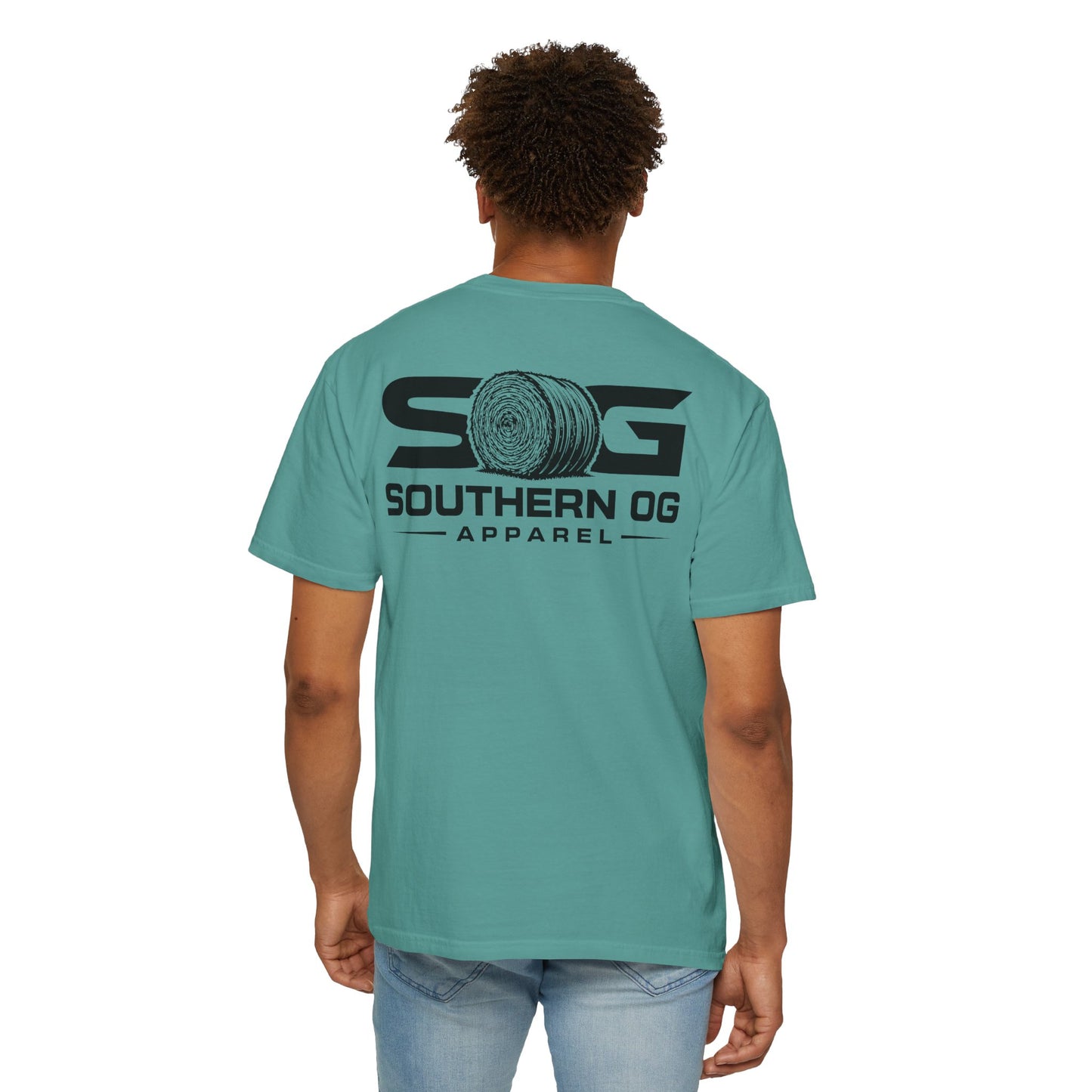 Southern OG T-Shirt — Logo Tee with Hay Bale Graphic