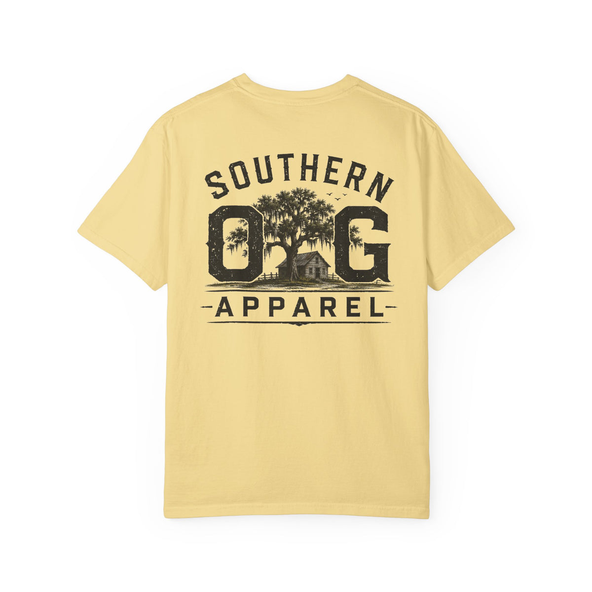 Southern OG Apparel T-Shirt — Vintage Southern Tree & Cabin Tee