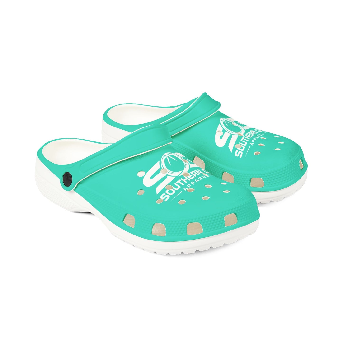 Aqua EVA Foam Clogs — Southern OG Logo Slip-On Shoes