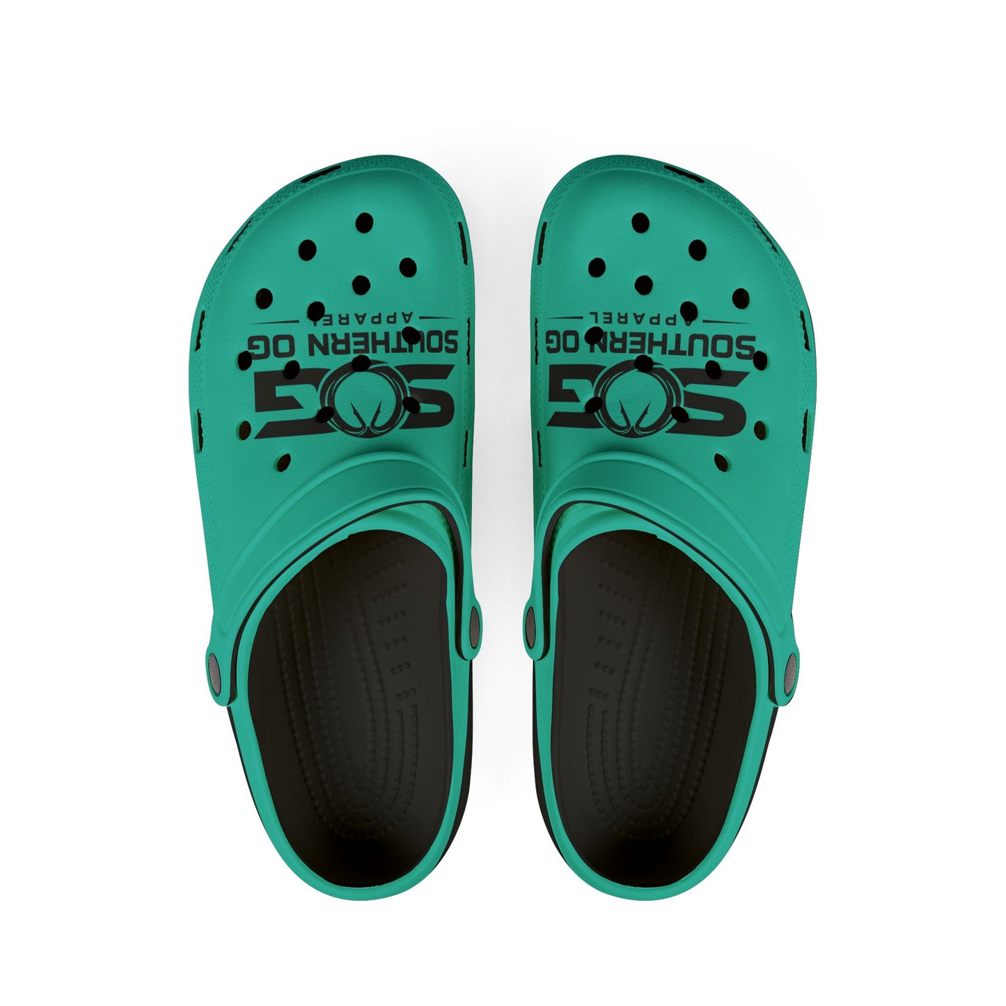 Aqua EVA Foam Clogs — Southern OG Logo Slip-On Shoes