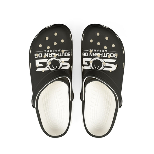 Southern OG Logo EVA Foam Clogs — Black Comfort Shoes