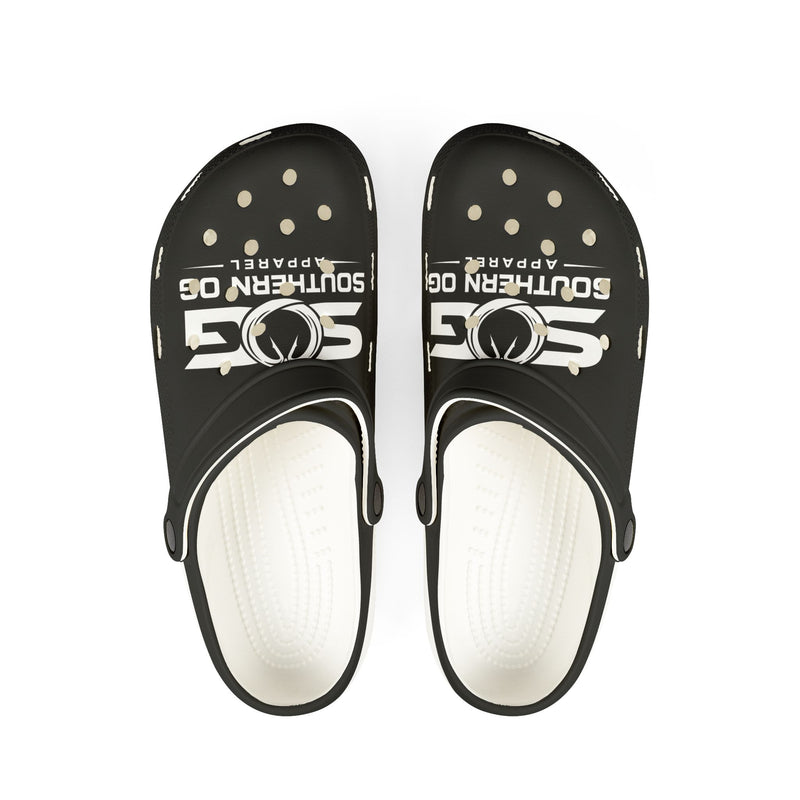 Southern OG Logo EVA Foam Clogs — Black Comfort Shoes
