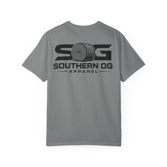 Southern OG T-Shirt — Logo Tee with Hay Bale Graphic