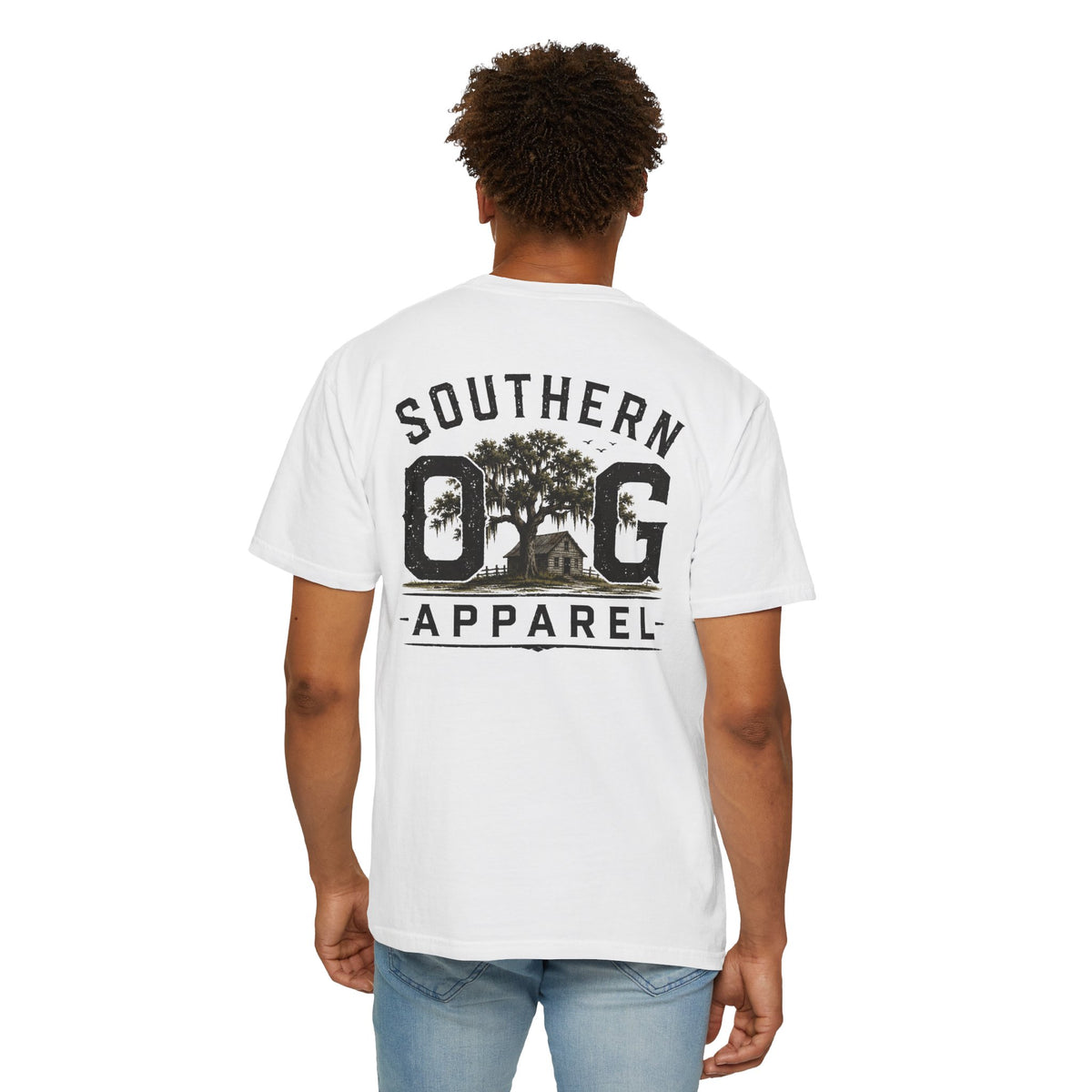 Southern OG Apparel T-Shirt — Vintage Southern Tree & Cabin Tee