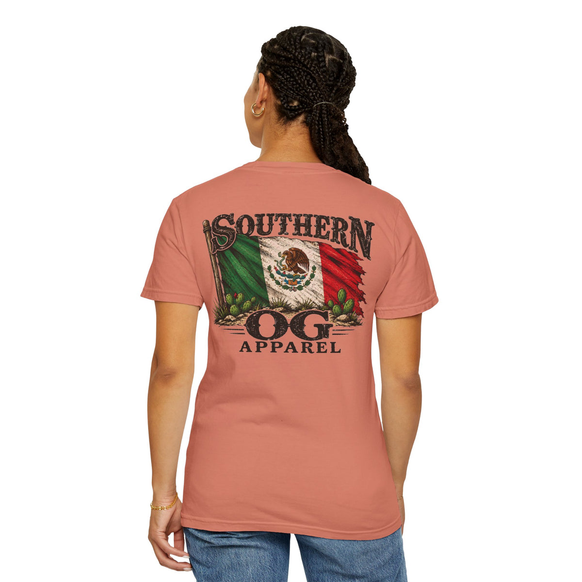 Southern OG Apparel T‑Shirt — Mexican Flag Graphic Tee