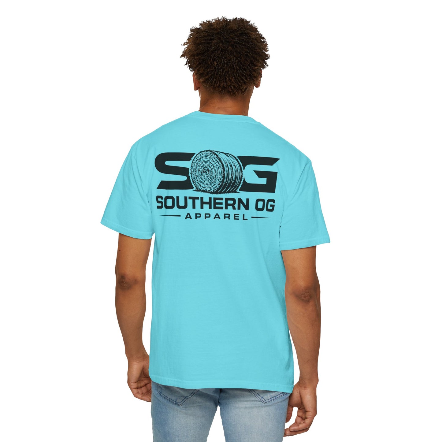 Southern OG T-Shirt — Logo Tee with Hay Bale Graphic