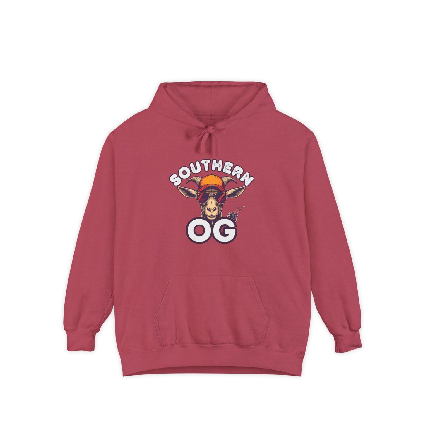 Southern OG Hoodie — Retro Sunset Bull Skull Graphic Pullover