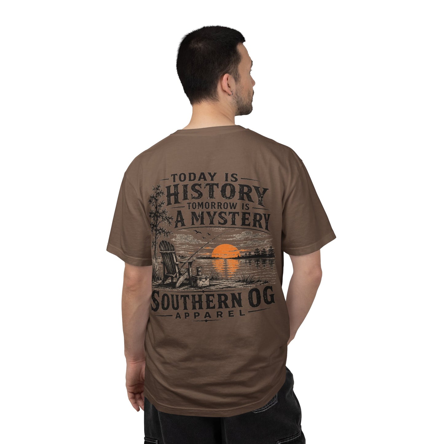 Today Is History, Tomorrow Is A Mystery T-Shirt — Southern OG Lake Scene