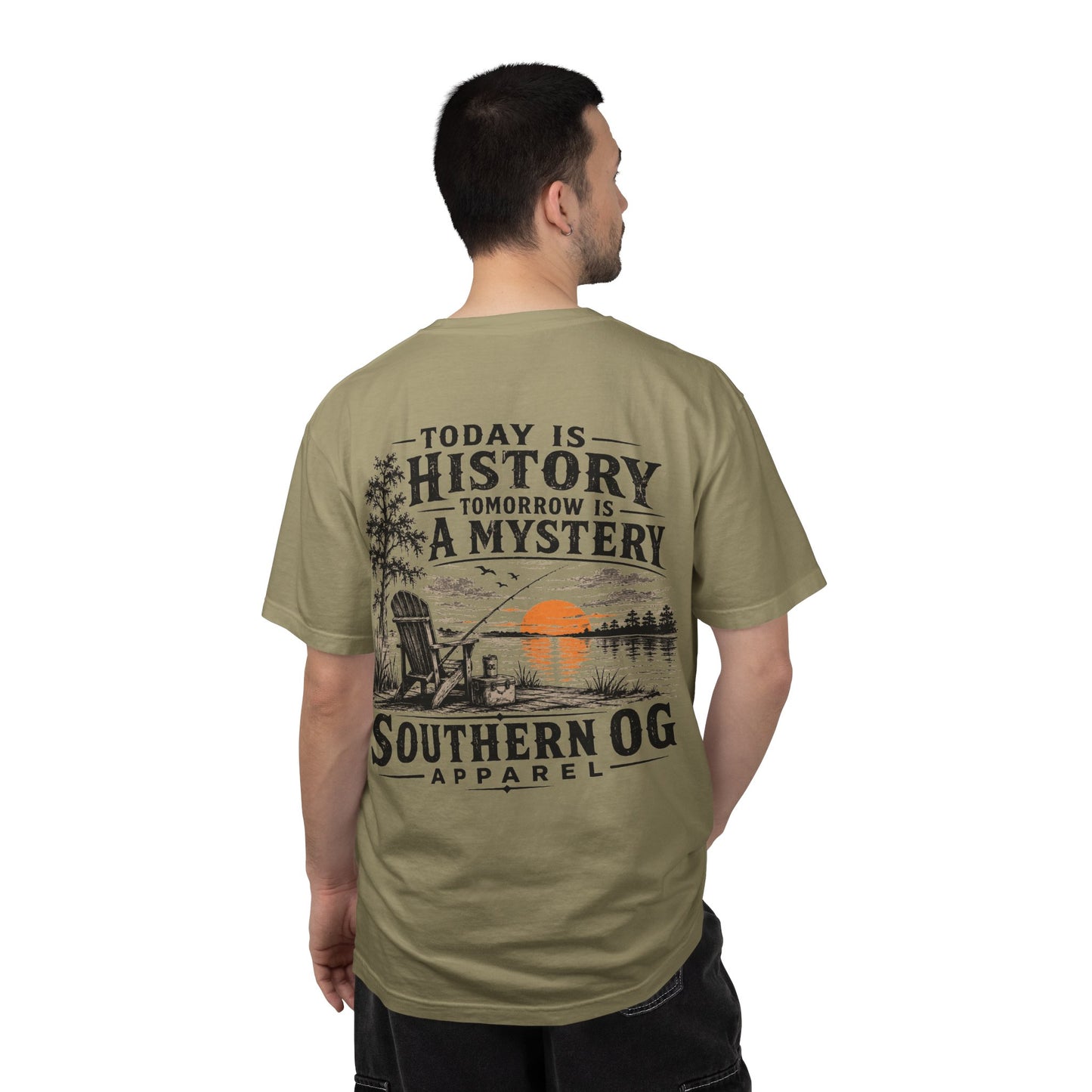 Today Is History, Tomorrow Is A Mystery T-Shirt — Southern OG Lake Scene