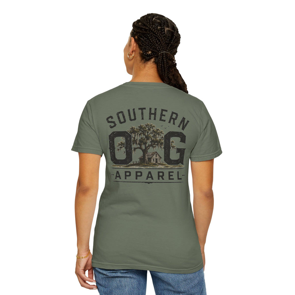 Southern OG Apparel T-Shirt — Vintage Southern Tree & Cabin Tee