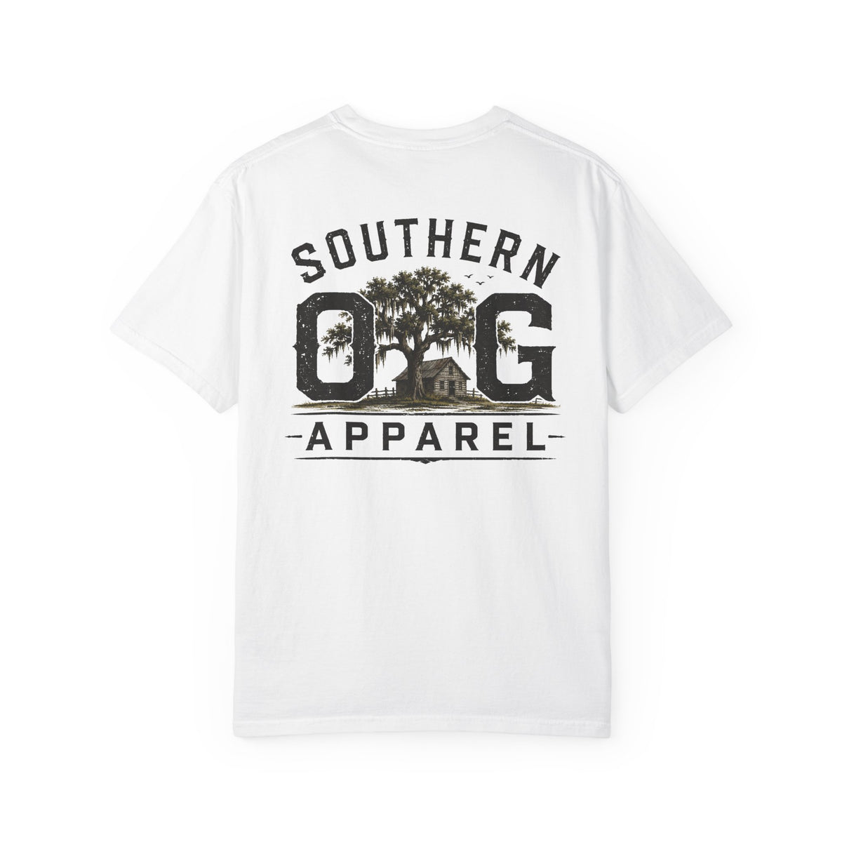 Southern OG Apparel T-Shirt — Vintage Southern Tree & Cabin Tee