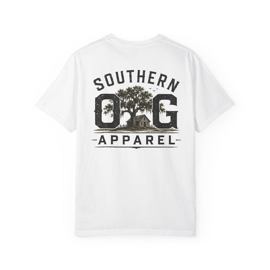 Southern OG Apparel T-Shirt — Vintage Southern Tree & Cabin Tee